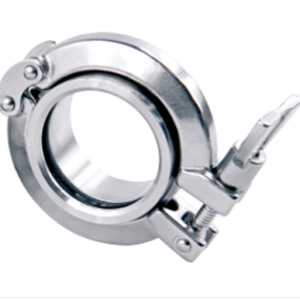 Vidro de visualização tipo união com braçadeira