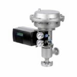 Válvula de controle pneumática tipo diafragma série PX-PDCV em aço inox 316L para processos biofarmacêuticos de alta pureza